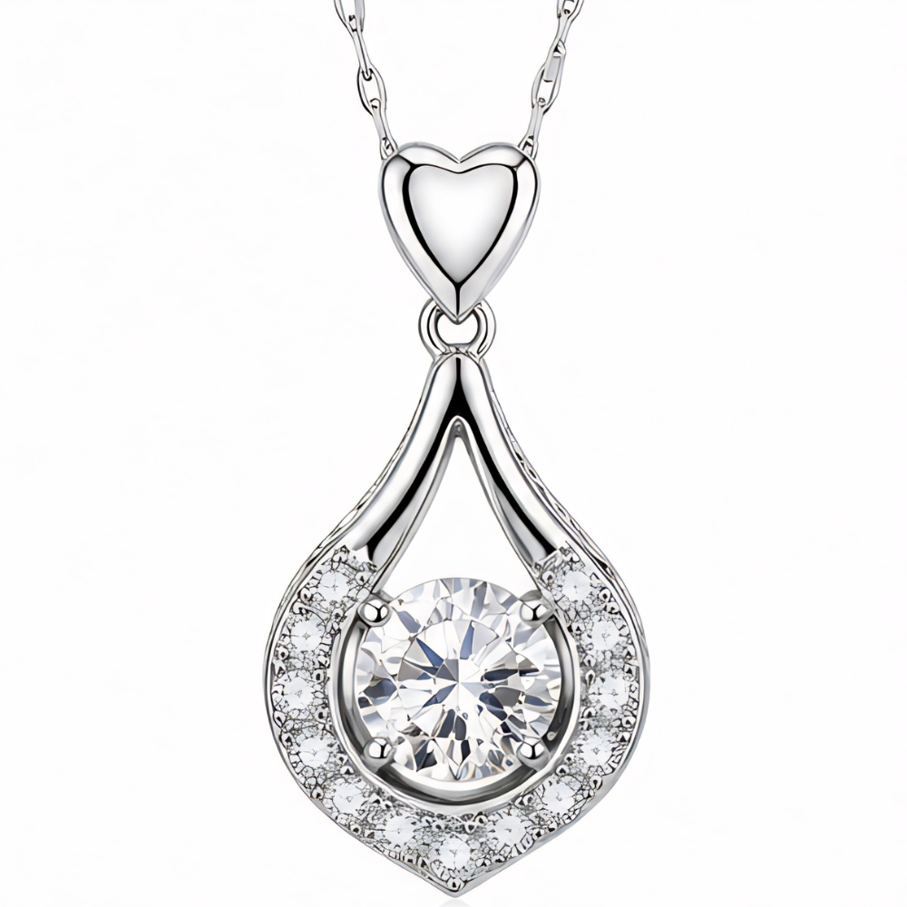 Lunavia™ – Dancing Stone Teardrop Pendant Necklace