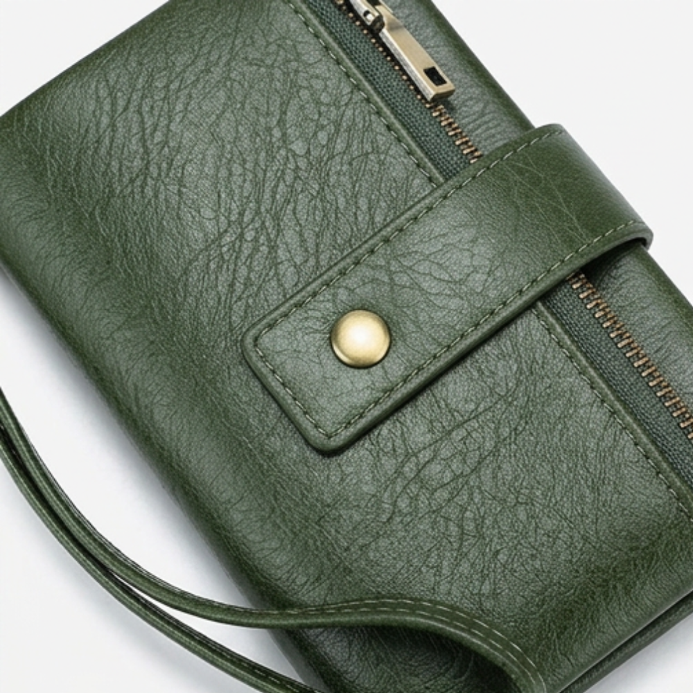 Veluna™ Long Wallet with Phone Pocket and Wrist Strap