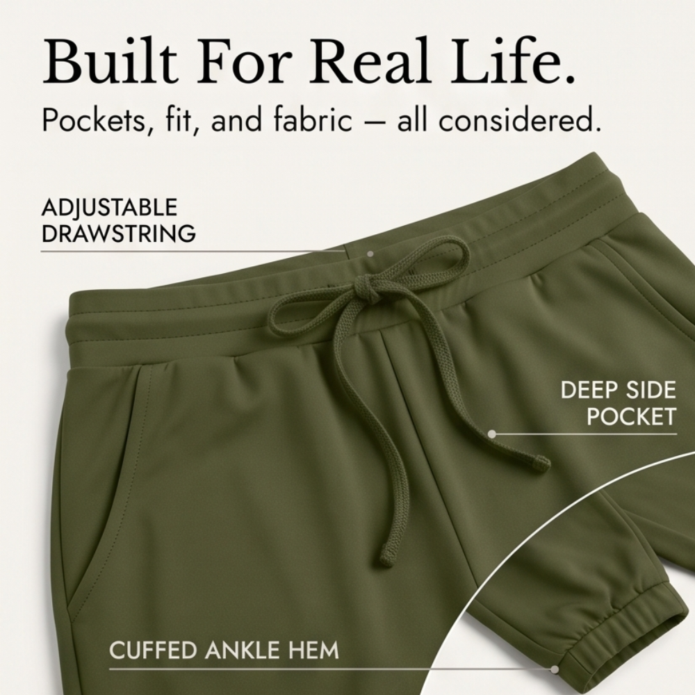 Lunavia™ – Matching Tee & Jogger Set with Pockets