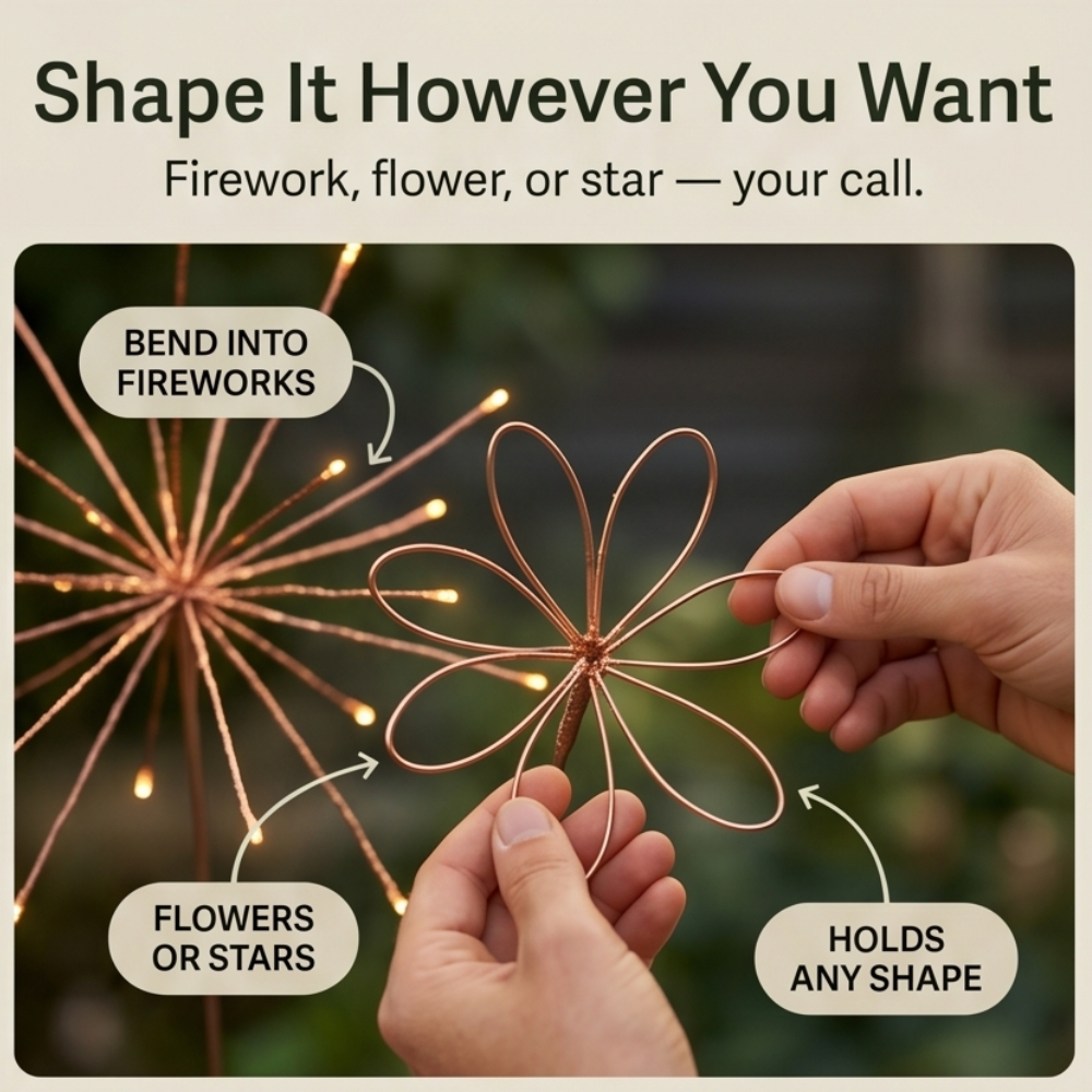 Lumora™ – Bendable Solar Firework Garden Lights (3 Pack)