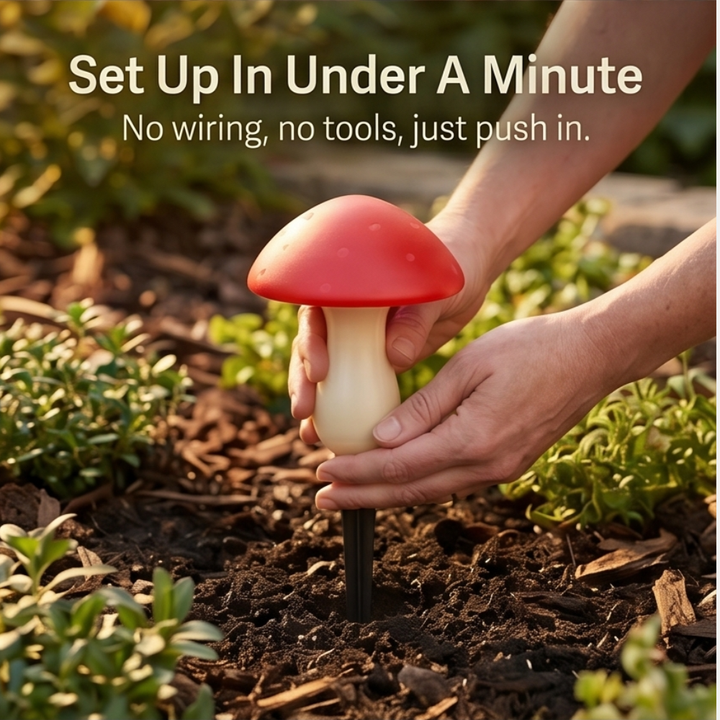 Glowvara™ Solar Mushroom Lights for Magical Garden Paths