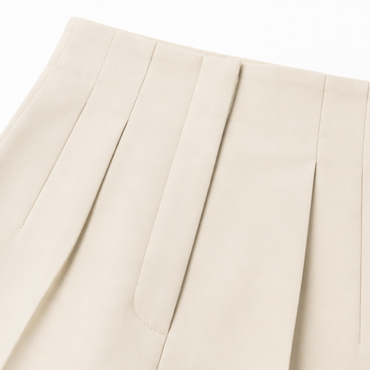 Velora™ – Tailored Pleated Trousers for Elongated Legs