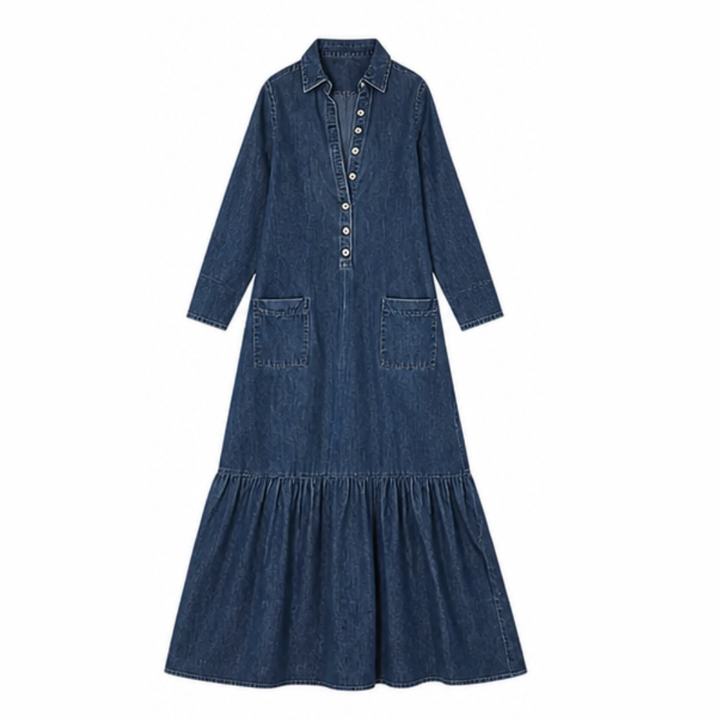 Mavira™ Soft-Touch Maxi Dress with Tiered Ruffle Hem