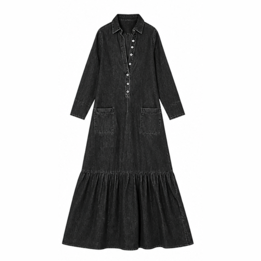 Mavira™ Soft-Touch Maxi Dress with Tiered Ruffle Hem