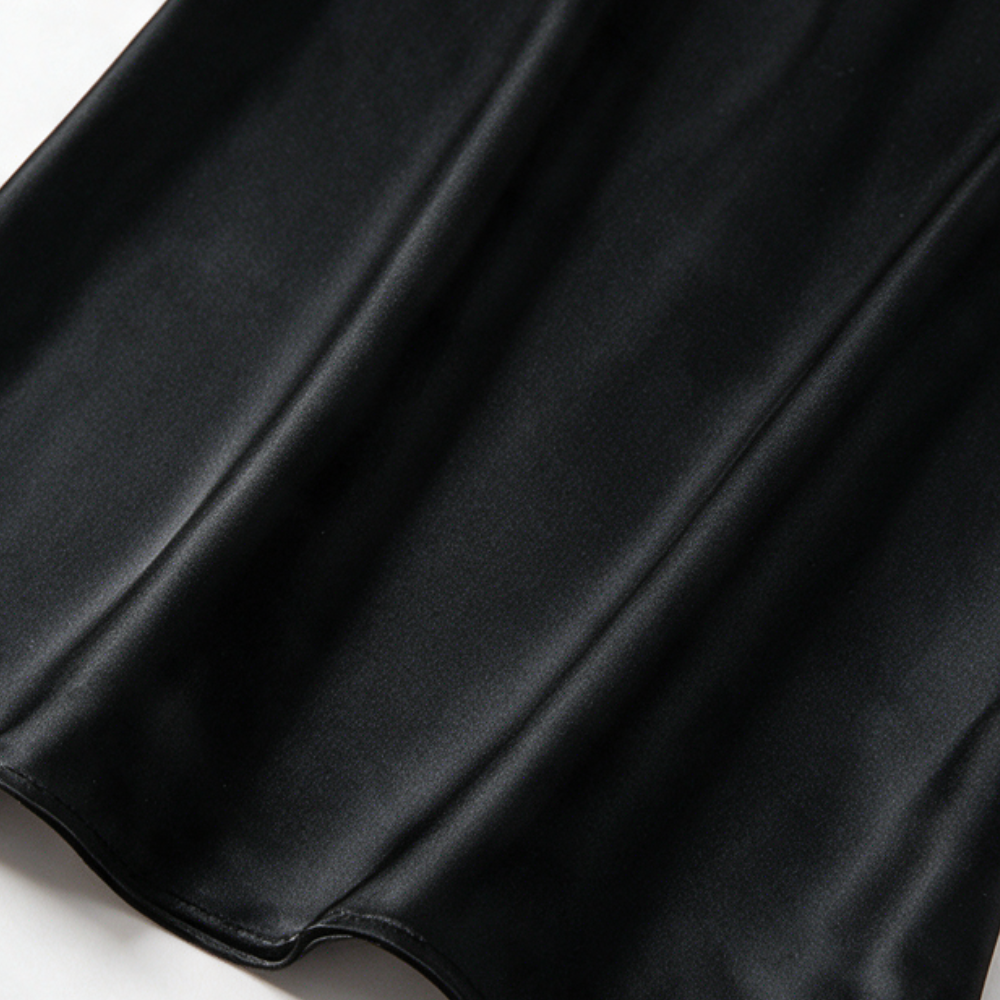 Vellamora – Lace-Bodice Bias-Cut Satin Slip Nightgown