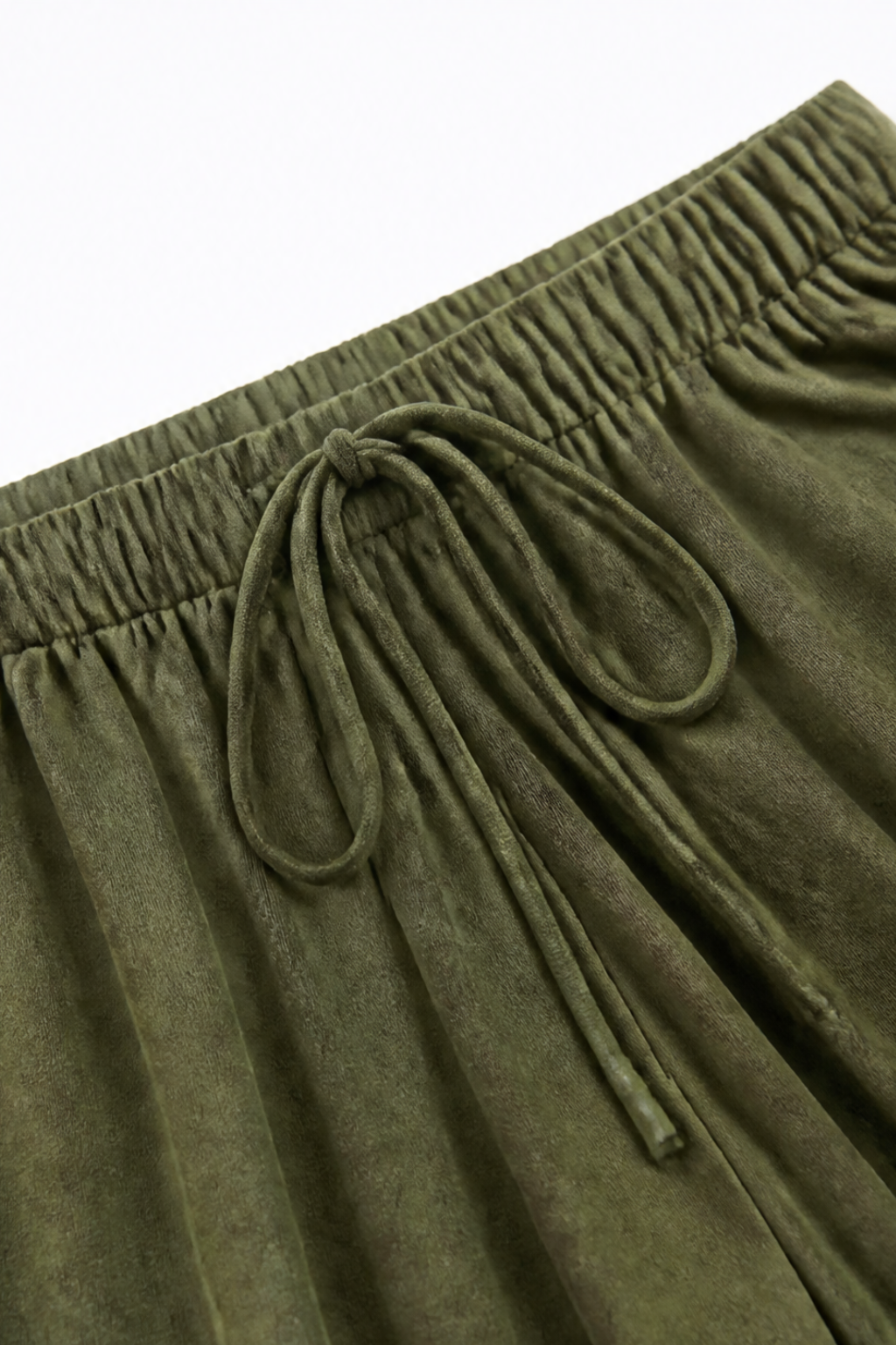 Wrapwell – Crossover Wrap Top And Wide-Leg Pants Set