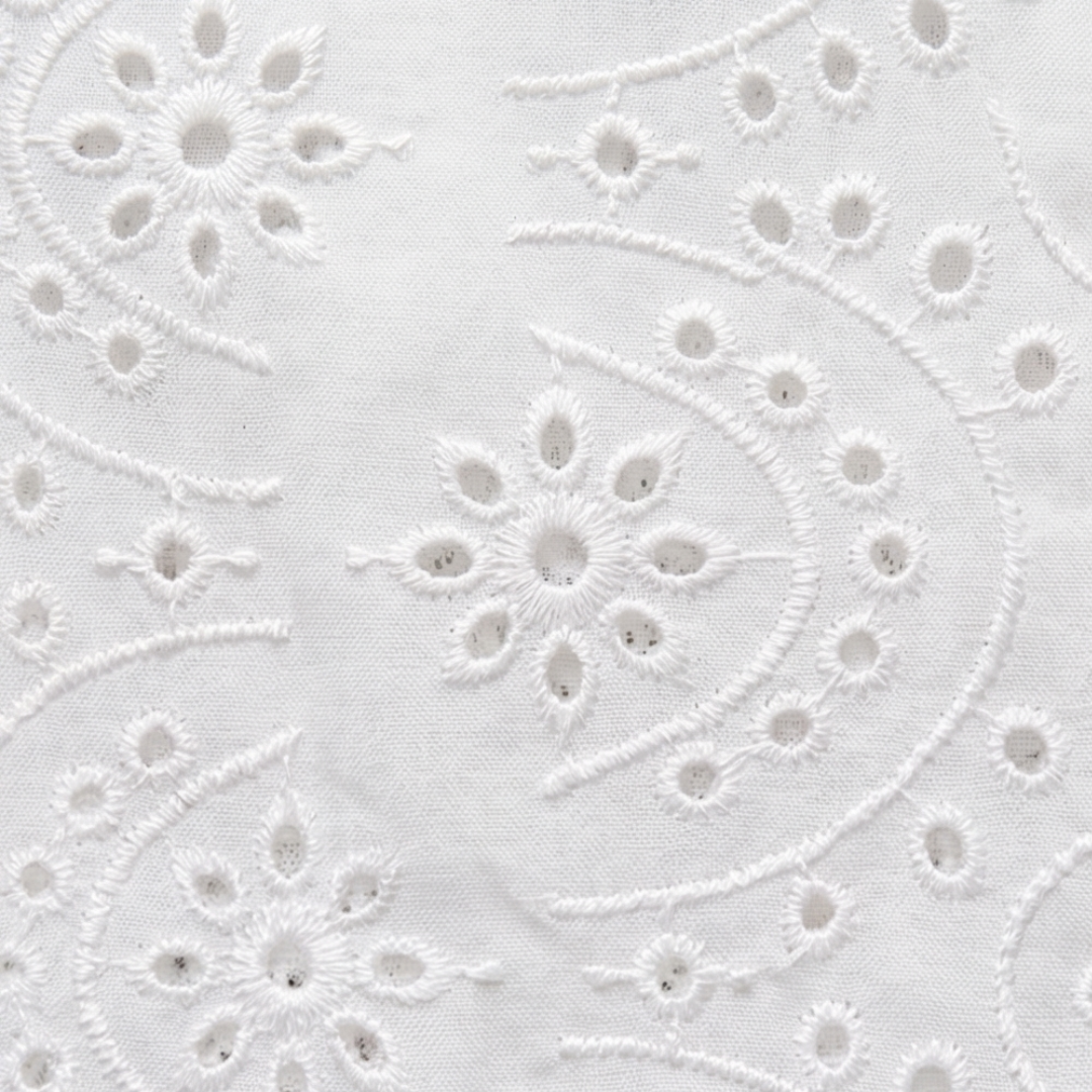 Florelle™ – Embroidered Eyelet Button Blouse