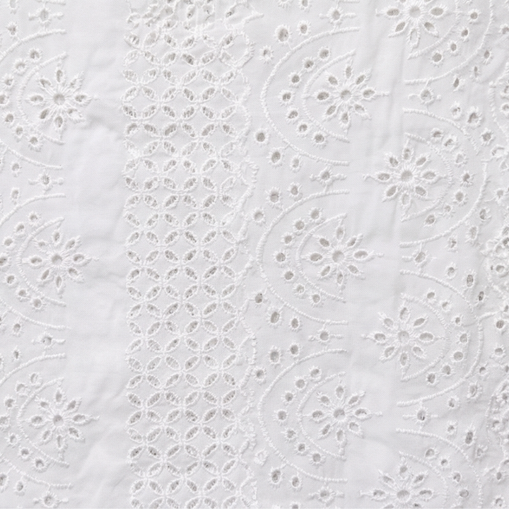 Florelle™ – Embroidered Eyelet Button Blouse