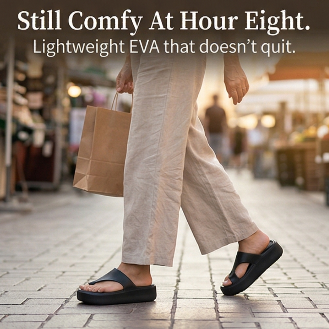 Elevana™ – Cushioned Platform Toe Loop Sandals