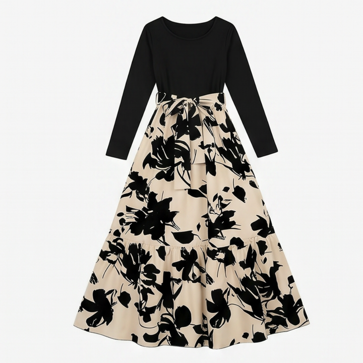 Florenza™ – Floral Tie-Waist Maxi Dress