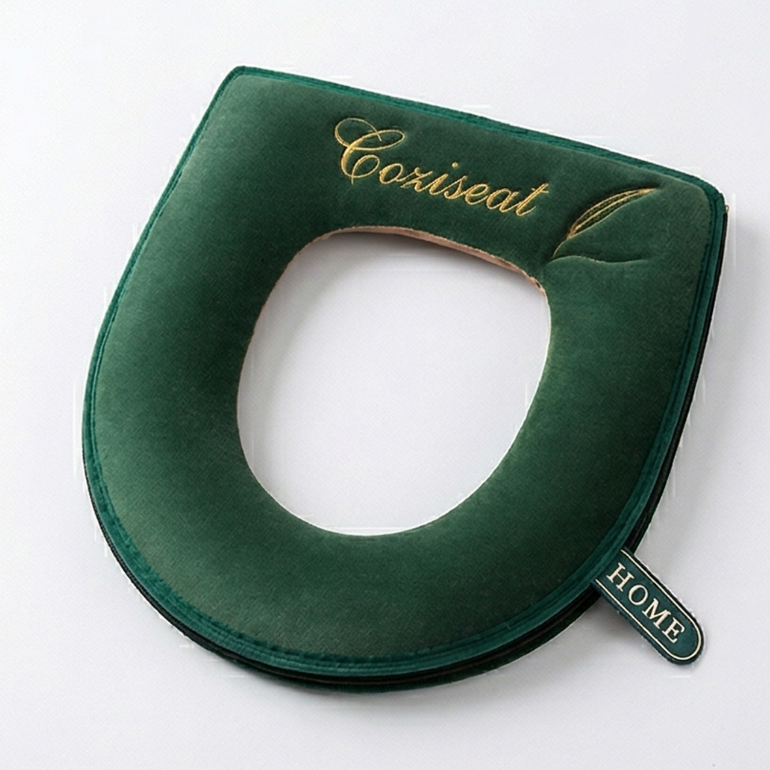 Coziseat™ – Soft Velvet Toilet Seat Cover with Zipper
