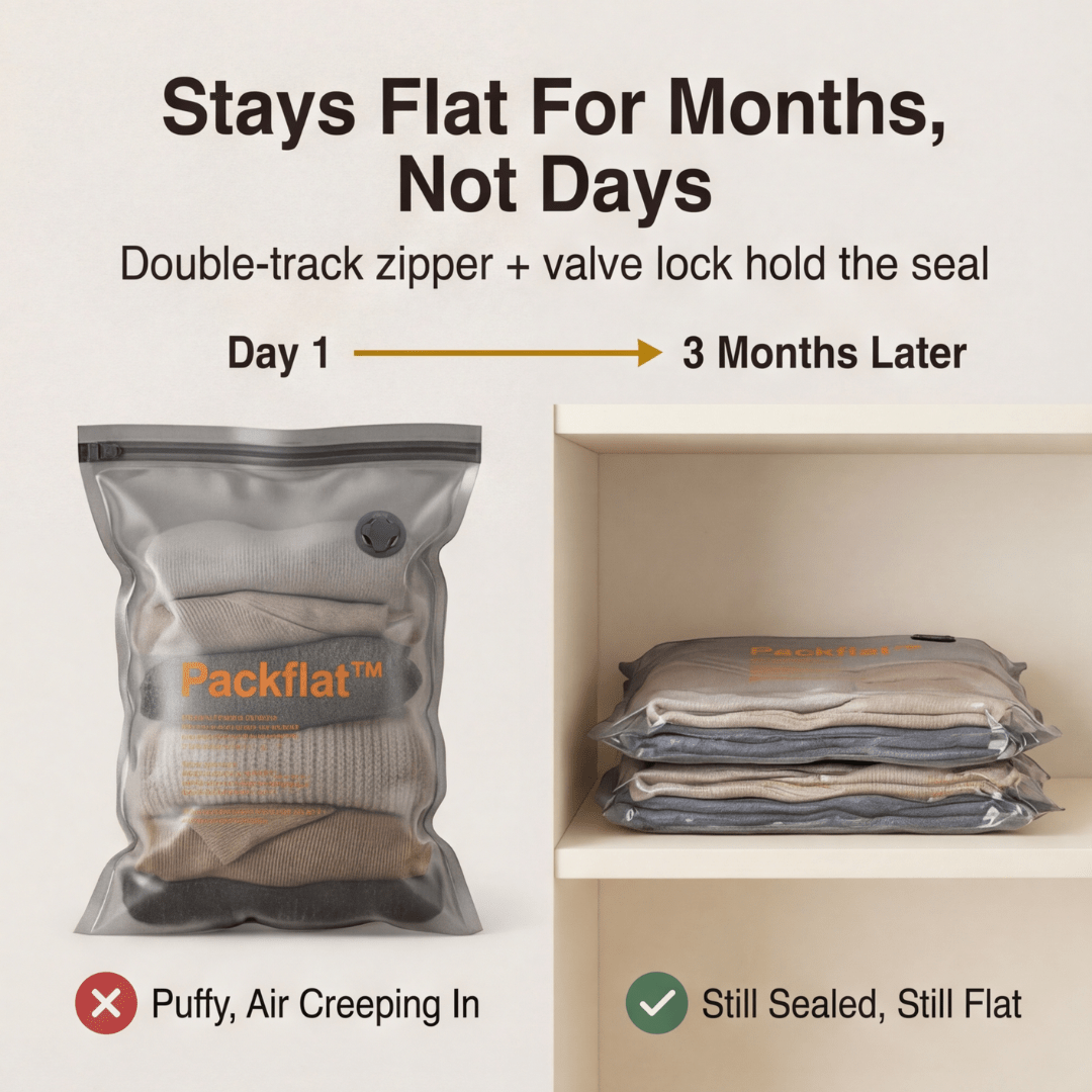 Packflat™ – Space Saving Vacuum Bags with Electric Pump - Lark & Clover