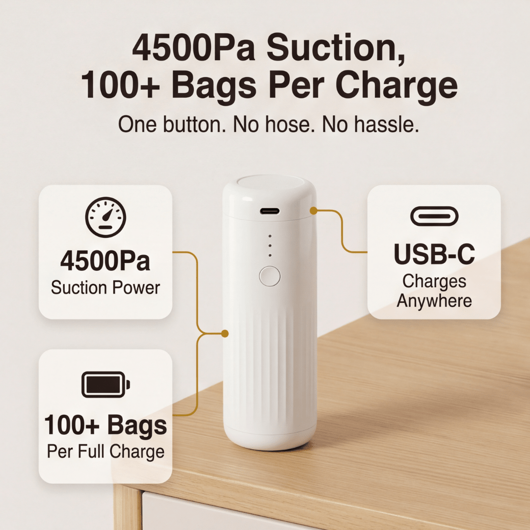 Packflat™ – Space Saving Vacuum Bags with Electric Pump - Lark & Clover