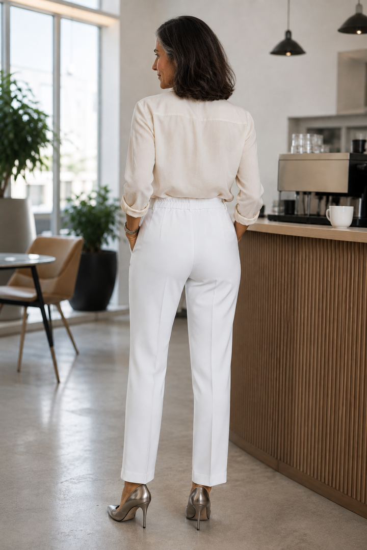 Deskshort – High-Waisted Tailored Pants