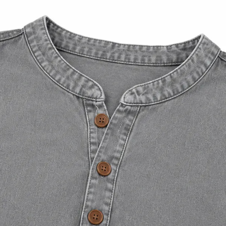 Avelyn – Henley Tunic Top with Side Buttons for Women