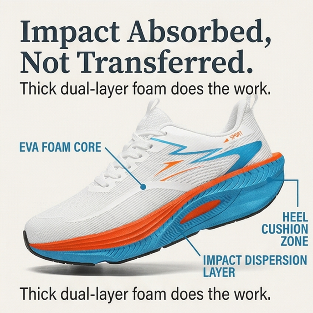 Strideva™ – Lightweight Cushioned Running Shoes
