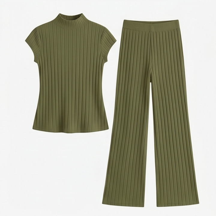 Selmira™ – Ribbed Knit Two-Piece Set