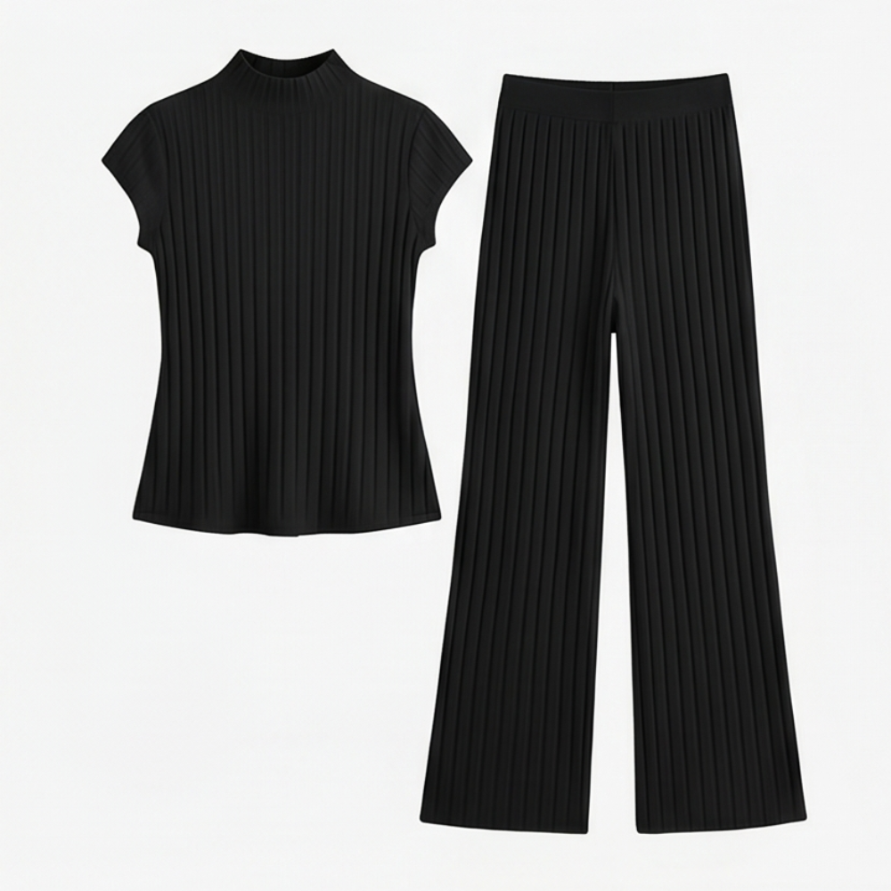 Selmira™ – Ribbed Knit Two-Piece Set