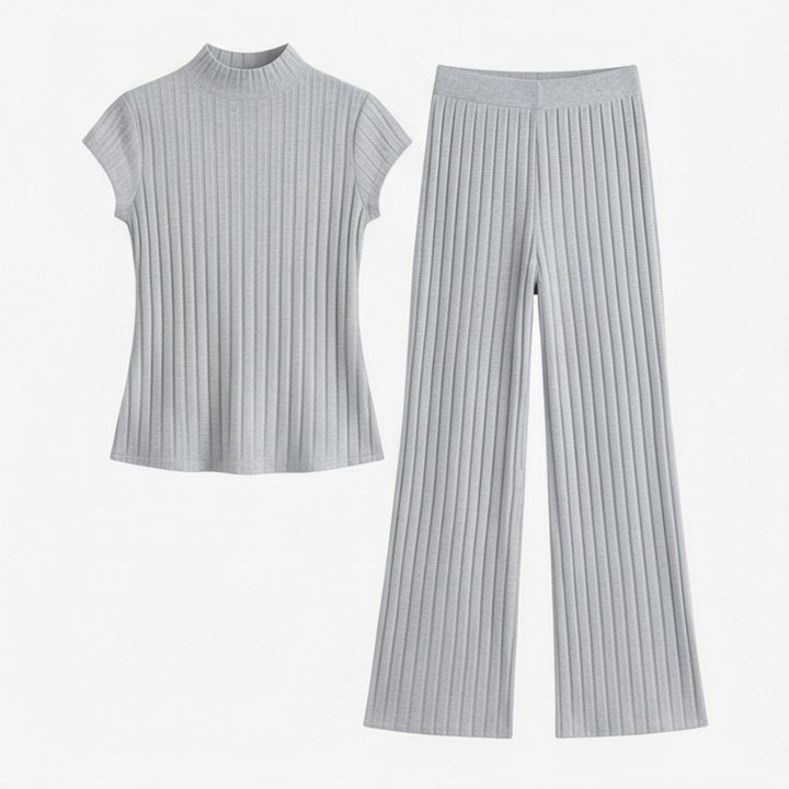 Selmira™ – Ribbed Knit Two-Piece Set