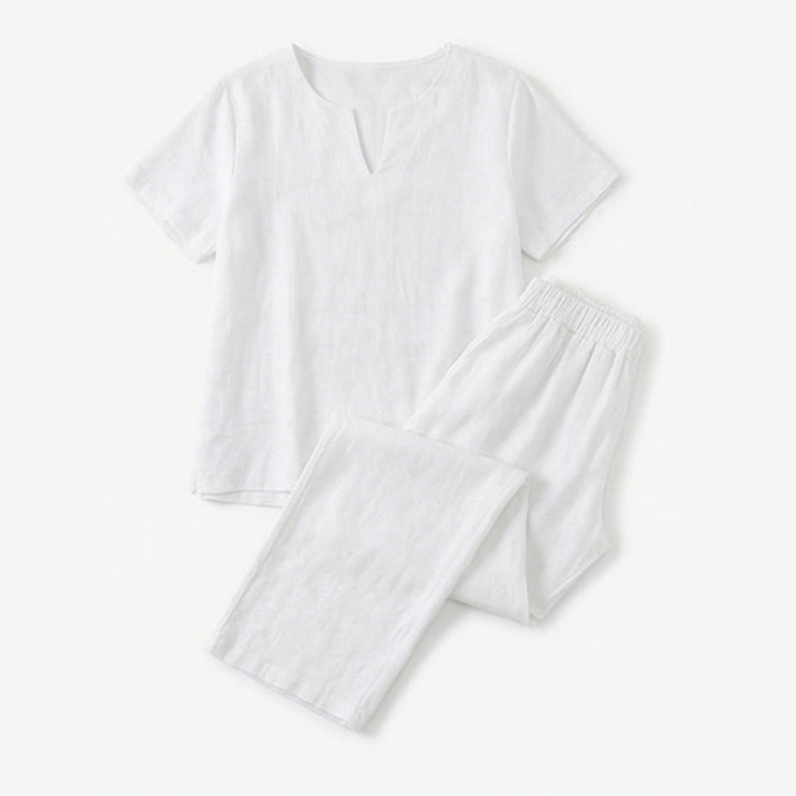 Lunessa™ – Breezy V Neck Top and Pants Set