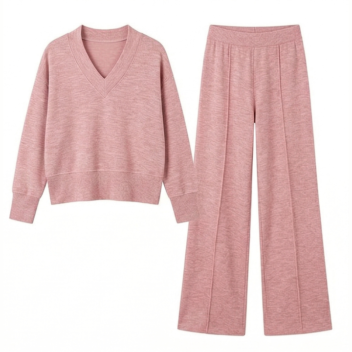 Lunessa™ – Soft Knit Sweater and Wide Leg Pants Set