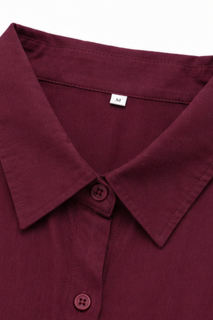 Wearbella – Oversized Cotton-Linen Maxi Shirt Dress