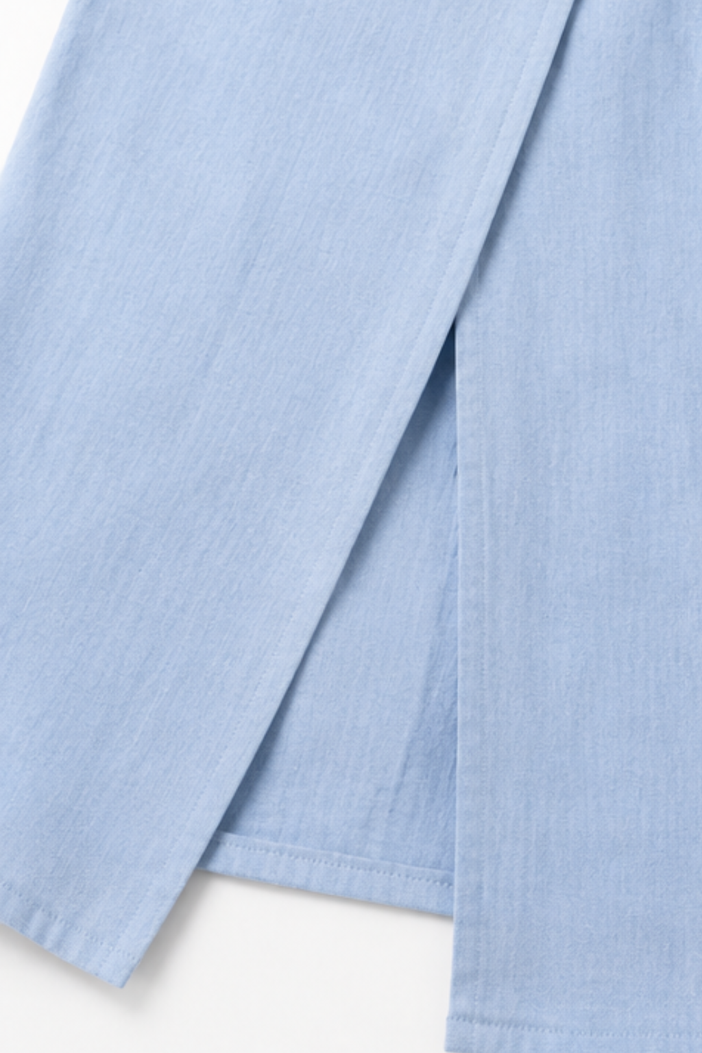 Wrapdaily – Wrap-Belt A-Line Midi Shirt Dress With Pockets