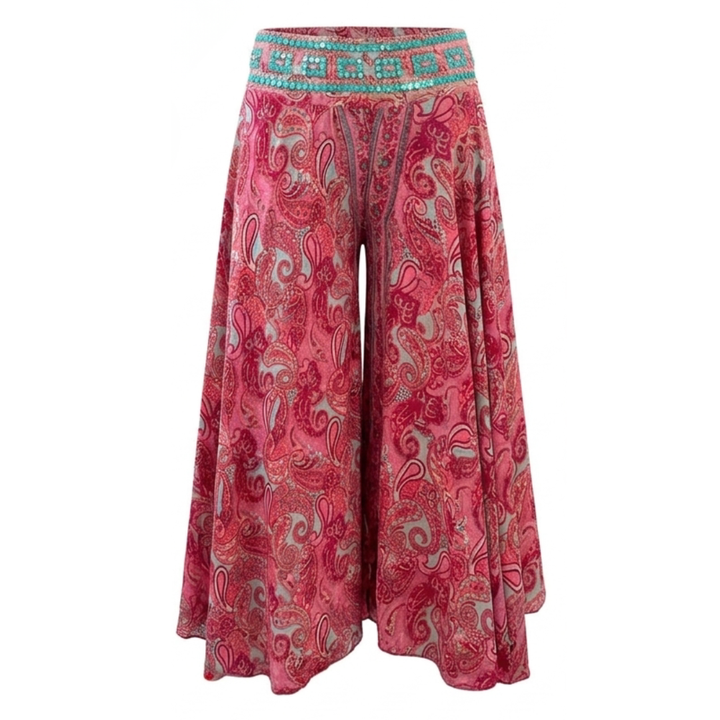 Solara™ – Flowy Paisley Palazzo Pants