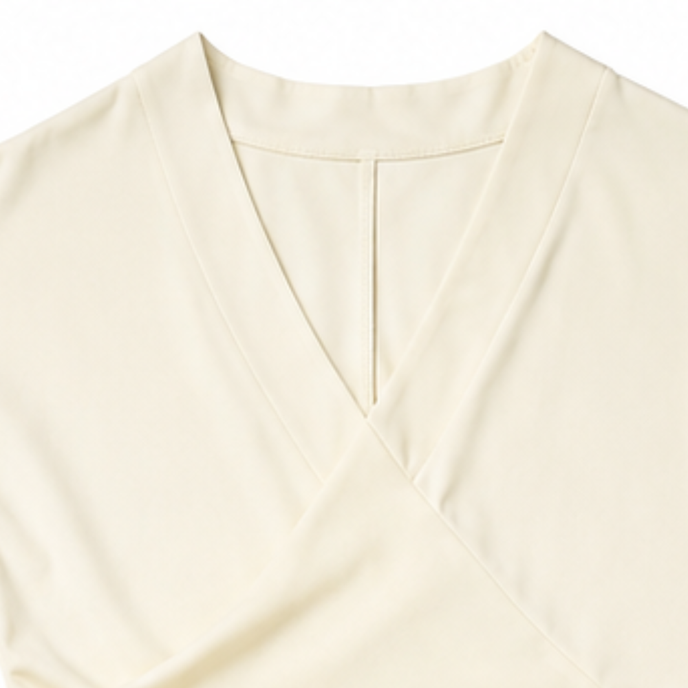Linelle – Wrap Top And Wide-Leg Linen Set