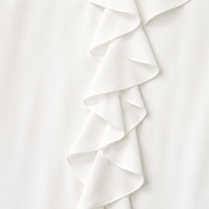 Restedge – The Ruffle Blouse That Skims, Never Clings