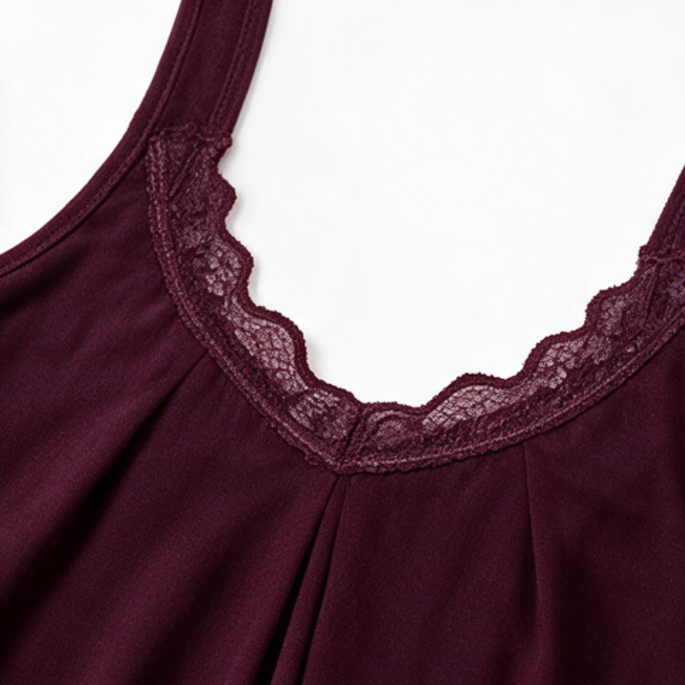 Coolmodal – Lace V-Neck Modal Nightdress