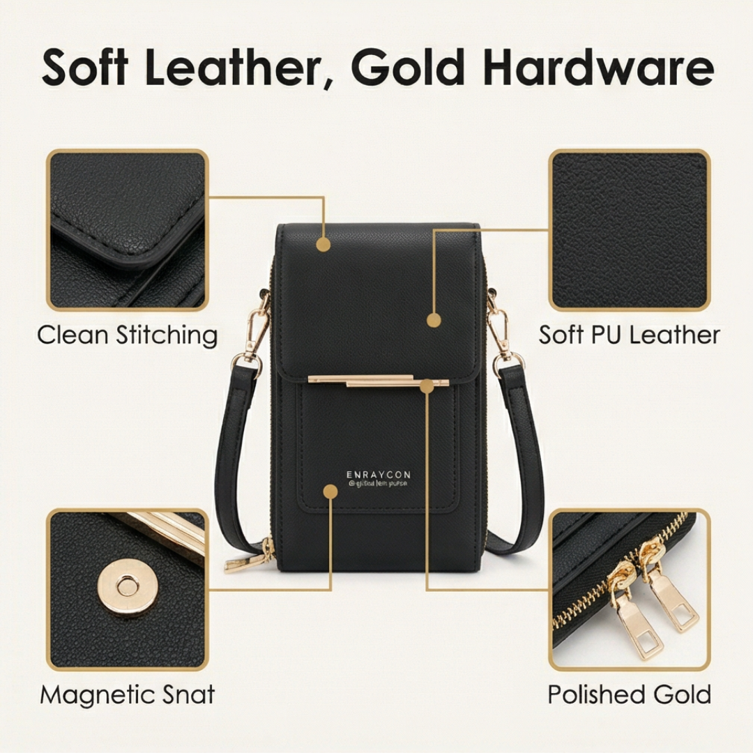 Carrara™ Touch Through Crossbody Phone Purse