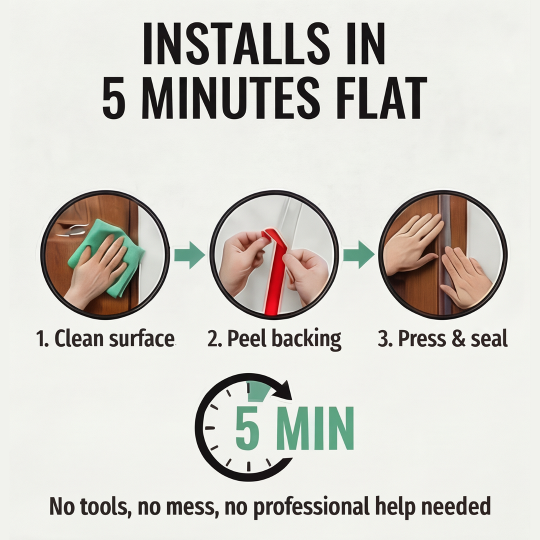 Sealux™ Draft Stopping Door and Window Seal (16.4FT)