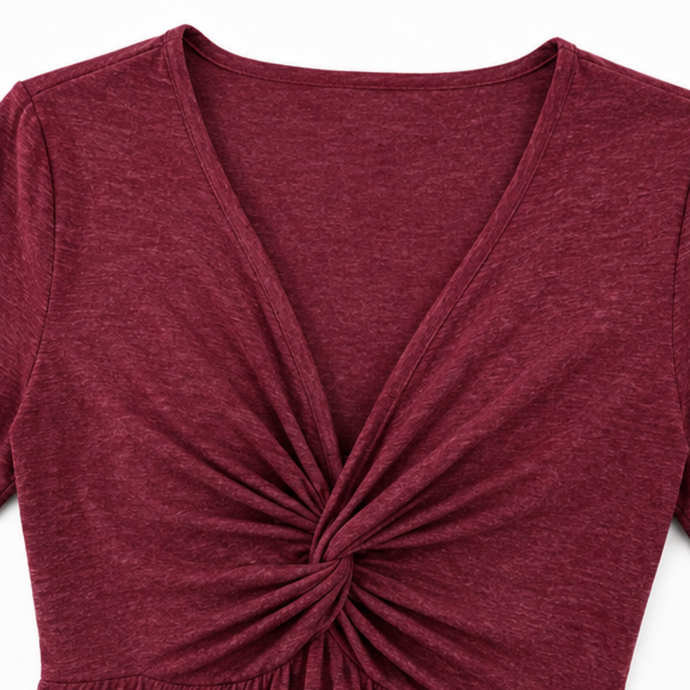 Twistara – The Twist-Front Dress That Skips The Squeeze