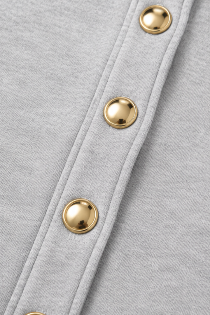 Wideline – Button-Down Cardigan And Wide-Leg Pants Set