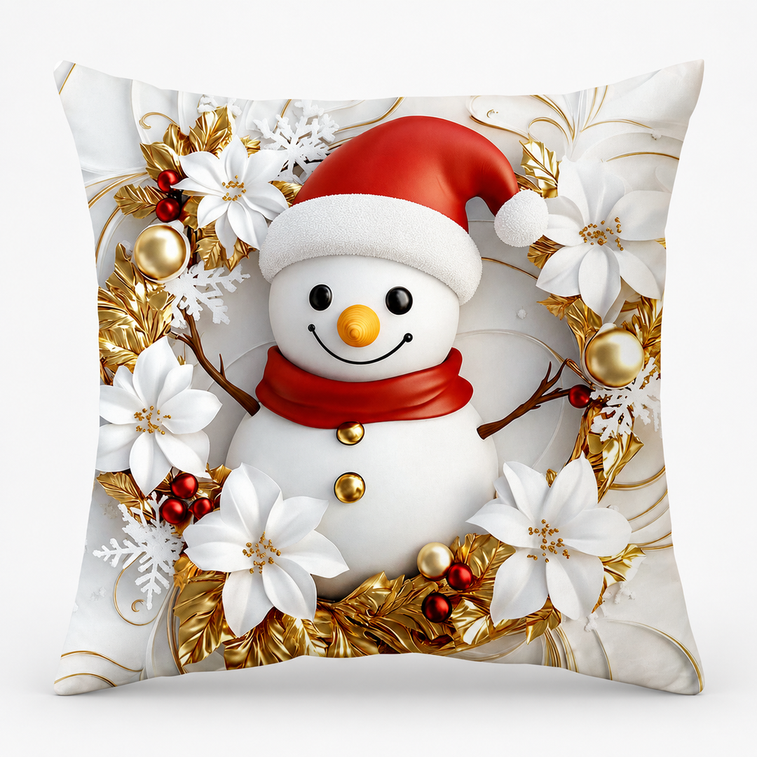 Hearthglow – Textured Linen Christmas Pillow Cover