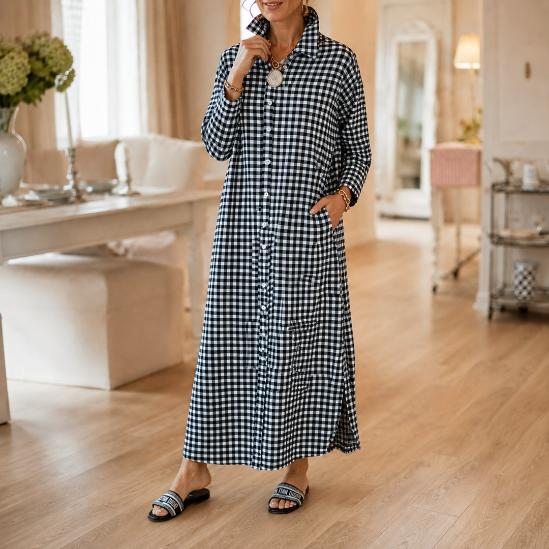 maxi button down dress Lighthearted Days Green Stripe Belted Front Shirt Great for Party Carolina Button Down Maxi Dress