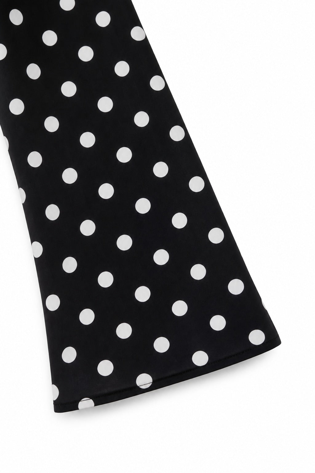 Wearbella – Polka Dot Lapel Long Sleeve Blouse