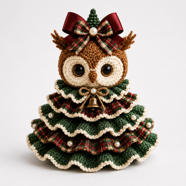 Cottagerow – Crochet Highland Cow Christmas Ornament Kit