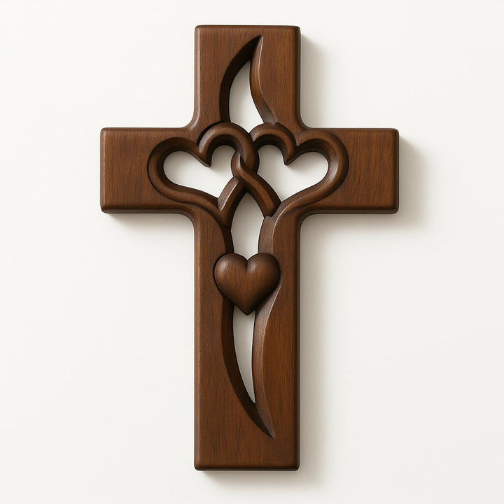 Everheart™ – Intertwined Heart Cross Wall Décor