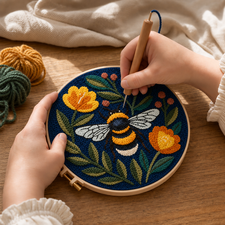 Blossom & Bumble – Bumblebee Punch Needle Kit