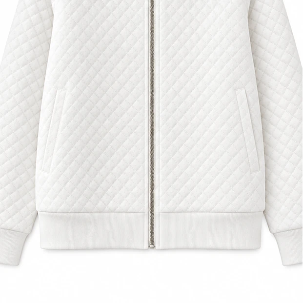 Overa – Diamond-Quilted Zip-Front Jacket