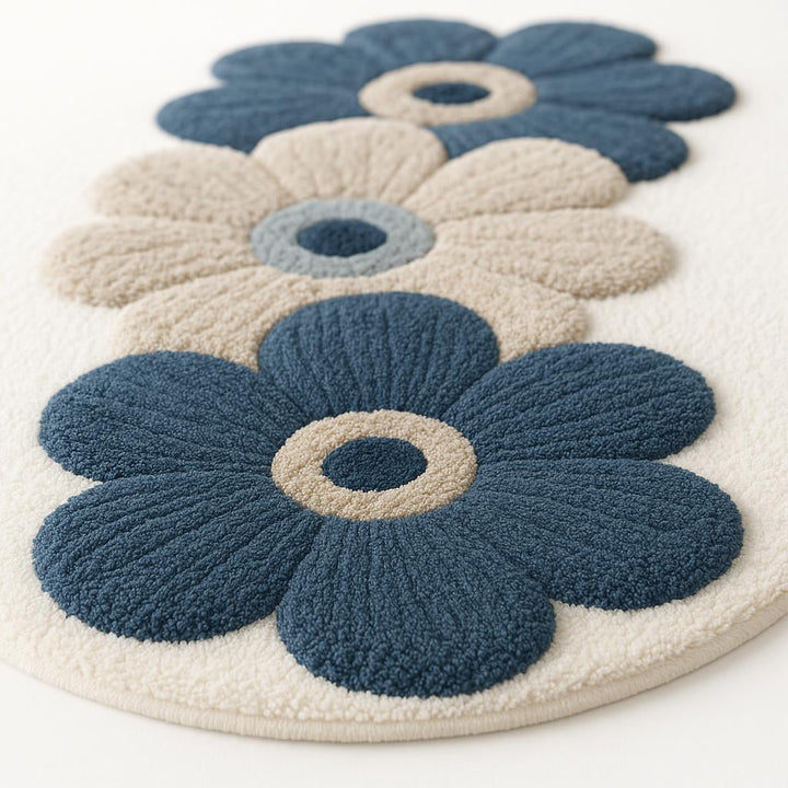 Velveterra™ – Soft Irregular Flower Pattern Rug