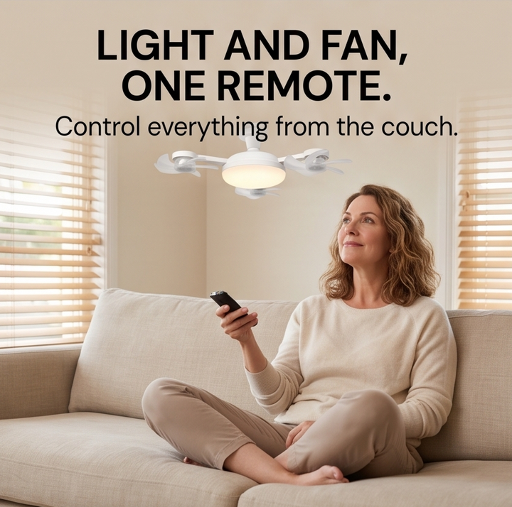 Aerolux™ – 4-Fan LED Ceiling Light for Hot Rooms