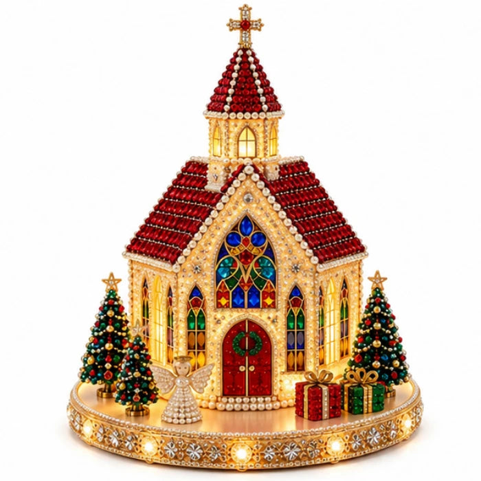 Glowspire – Gem-Decorated 3D Christmas Church Kit