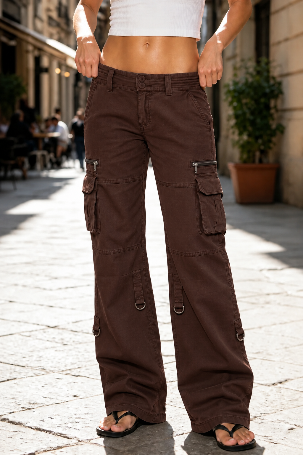 Wearbella – Vintage Wide Leg Cargo Pants