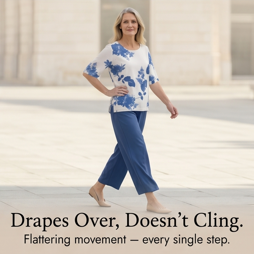 Avery™ Floral Top & Wide-Leg Pants Set