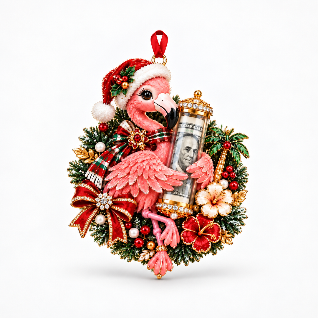 MerryMitts – Plush Animal Christmas Money Ornament