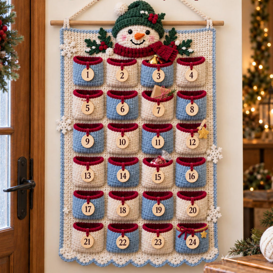 MerryStitch – Numbered Pocket Santa Crochet Advent Calendar