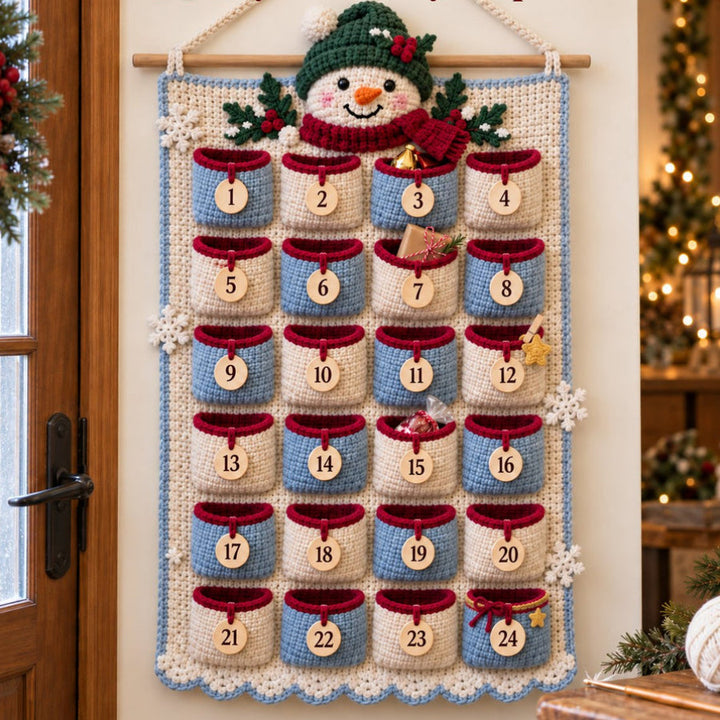MerryStitch – Numbered Pocket Santa Crochet Advent Calendar